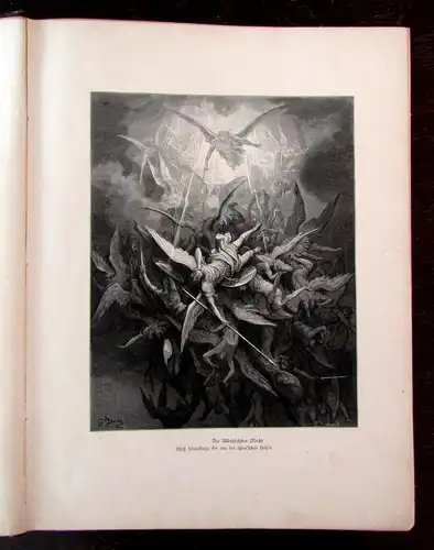 Milton, Böttger Das verlorene Paradies illustriert von Gustav Dore 1879 Or.Leder