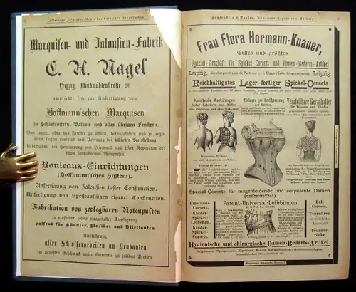 Leipziger Adreßbuch für 1889 2 Bde. komplett 68.Jhg. Bewohner Vororte js