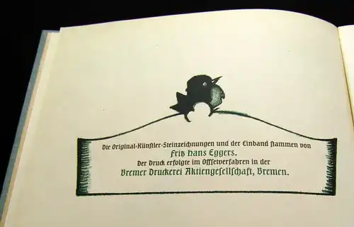 Löns Lüttjemann und Püttjerinchen 1924 Belletristik Literatur Märchen mb