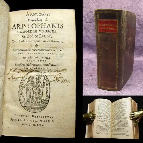 Aristophane 1625 Aristophanis/Comoediae undecim/graece & latine/cum indic...am