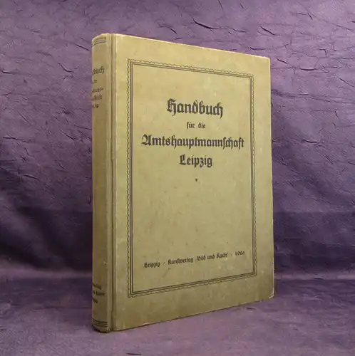 Linke Handbuch für die Amtshauptmannschaft L 1926 200 Abb. 6 Pläne 1 Wegekarte