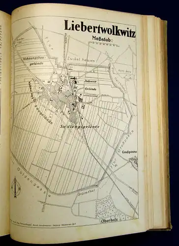 Linke Handbuch für die Amtshauptmannschaft L 1926 200 Abb. 6 Pläne 1 Wegekarte