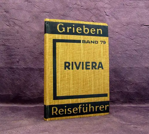 Grieben Reiseführer Bd 79 Riviera 1938  Guide Führer Reiseführer Ortskunde mb