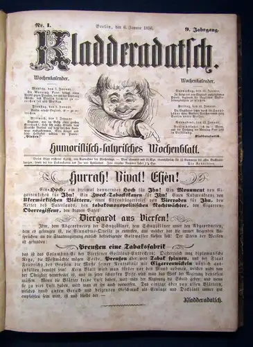 Kladderadatsch 9. Jahrgang 60. Nr. 1856 Humoristisch-satirisches Wochenblatt sf