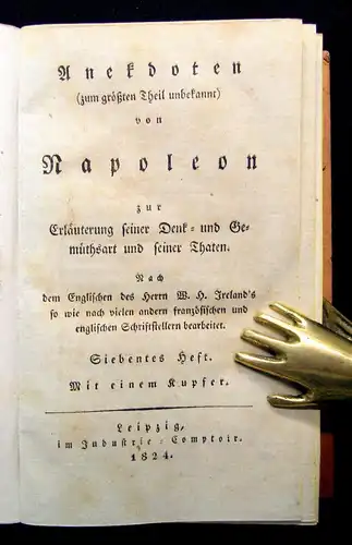 Ireland Anekdoten (zum größten Theil unbekannt) von Napoleon 24 in 8, 1823-1828