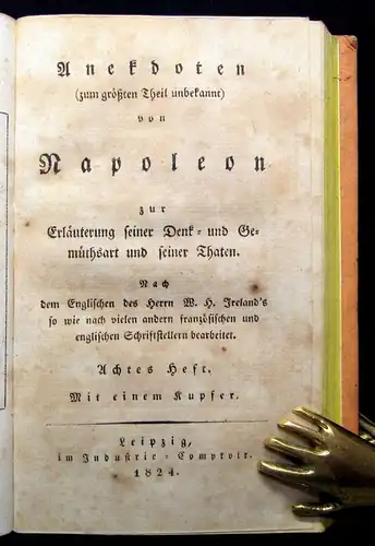 Ireland Anekdoten (zum größten Theil unbekannt) von Napoleon 24 in 8, 1823-1828