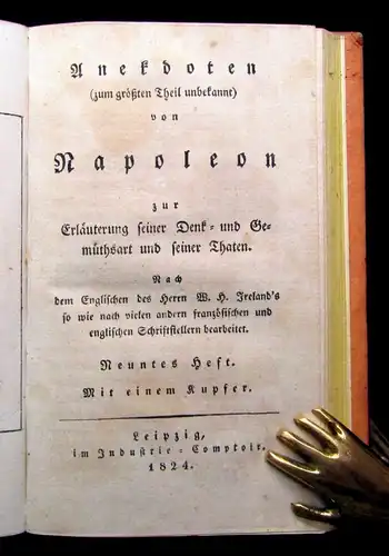 Ireland Anekdoten (zum größten Theil unbekannt) von Napoleon 24 in 8, 1823-1828