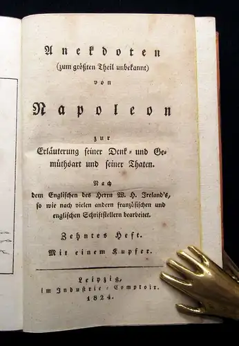 Ireland Anekdoten (zum größten Theil unbekannt) von Napoleon 24 in 8, 1823-1828