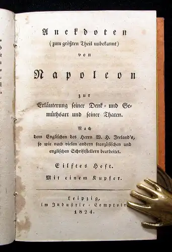 Ireland Anekdoten (zum größten Theil unbekannt) von Napoleon 24 in 8, 1823-1828