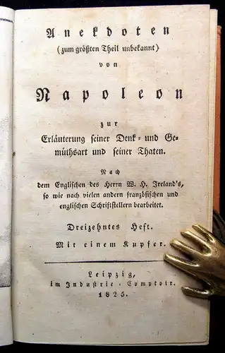 Ireland Anekdoten (zum größten Theil unbekannt) von Napoleon 24 in 8, 1823-1828