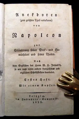 Ireland Anekdoten (zum größten Theil unbekannt) von Napoleon 24 in 8, 1823-1828