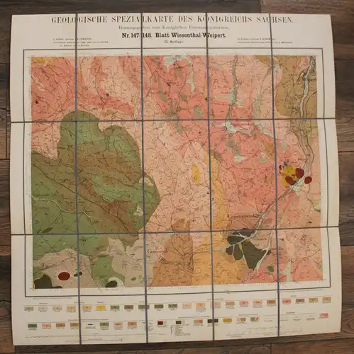 Erläuterungen geolog. Spezialkarte Sachsen Nr. 147 "Wiesenthal-Weipert" 1917 sf