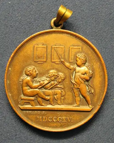 Medaille Anhänger Joseph Francois Domard 1867 Frankreich Dresden Selten sf