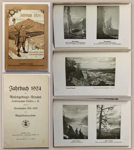 Jahrbuch 1924 Riesengebirgs-Verein Landesgruppe Sachsen m. Mitgliederverzeichnis