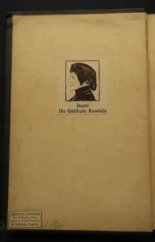 Eitner Dante Allighieri`s Göttliche Komödie 1873 Klassiker Theater Lyrik js