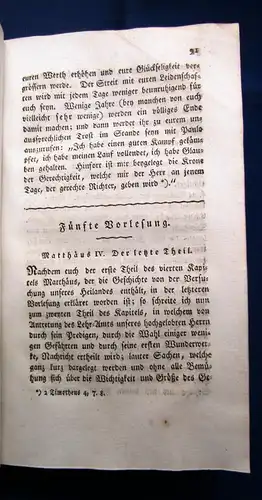 Porteus Vorlesungen über das Evangelium 1806 2 Bde. komplett Theologie js