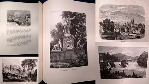 Fels Die Schweiz 2. Bd. apart Von Bern über Basel nach dem Osten um 1880 js