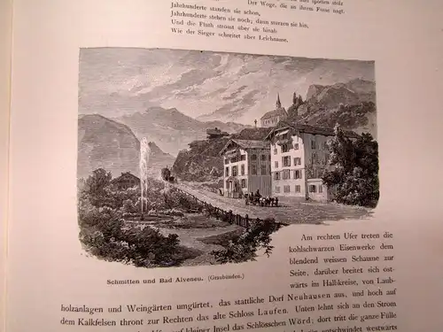 Fels Die Schweiz 2. Bd. apart Von Bern über Basel nach dem Osten um 1880 js