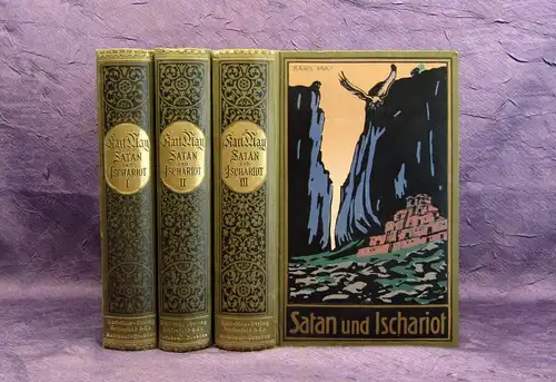 Karl May's Gesammelte Werke Bd.20-22 "Satan und Ischariot"1-3 um 1930 Roman mb