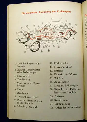 Bock Schnitzlein Kraftfahrtenbücher 3 Bde 1941/42 1961 Technik altes Handwerk mb