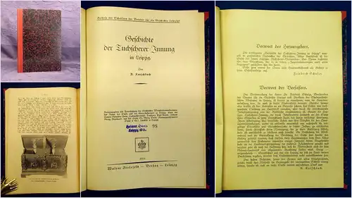 Kutschbach Geschichte der Tuchscherer Innung in Leipzig 1931 Geschichte mb