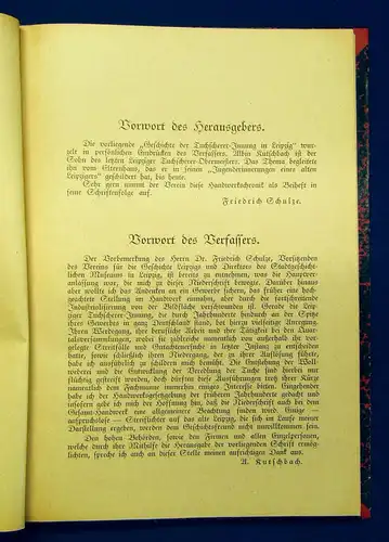 Kutschbach Geschichte der Tuchscherer Innung in Leipzig 1931 Geschichte mb