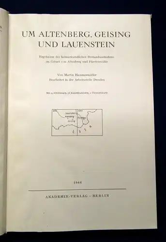 Werte der deutschen Heimat Um Altenberg, Geising und Lauenstein 1964  Bd 7 mb