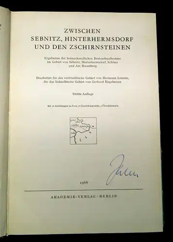 Werte der deutschen Heimat Zw. Sebnitz Hinterhermsdorf u d Zschirnsteinen 1966 m