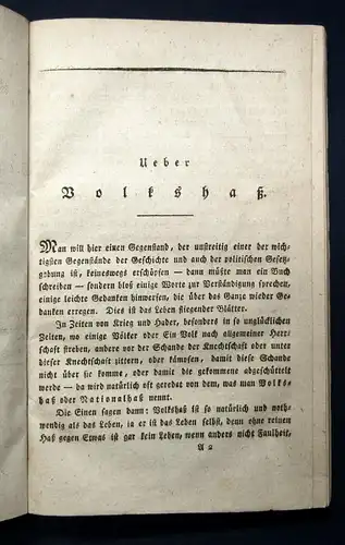 Arndt Ueber Volkshaß und über den Gebrauch einer fremden Sprache 1813 js