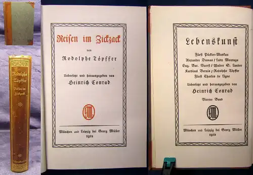 Töpffer Reißen im Ziczack 1912 Georg Müller Verlag Geschichten Erzählungen  js