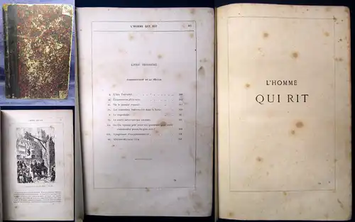 Hugo, Victor L' Homme Qui Rit.. Der Mann der lacht um 1860 Literatur js