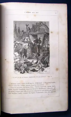 Hugo, Victor L' Homme Qui Rit.. Der Mann der lacht um 1860 Literatur js