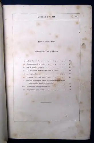 Hugo, Victor L' Homme Qui Rit.. Der Mann der lacht um 1860 Literatur js