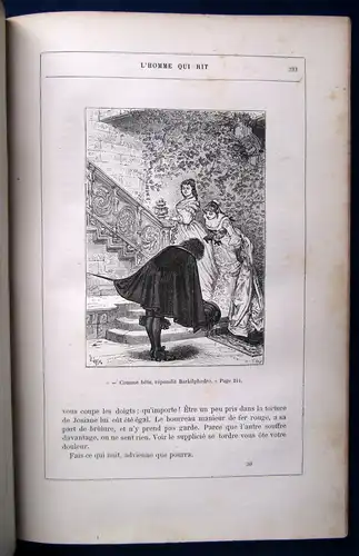 Hugo, Victor L' Homme Qui Rit.. Der Mann der lacht um 1860 Literatur js