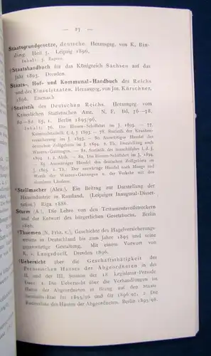 Verzeichniss der von der Grossherzoglichen Regierungs-Bibliothek 1896 js