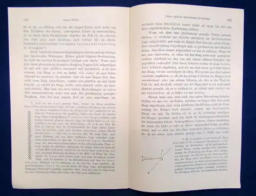 Seperat- Abdruck Ueber die optische Täuschung im Gebirge 1882 Forschung js