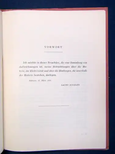 Sciorati Das Atom und seine Kräfte 1955 selten Italienisch und Deutsch js