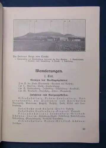 Jobek Führer durch die Pollauer Berge und ihr Umland 1926 Reiseführer js