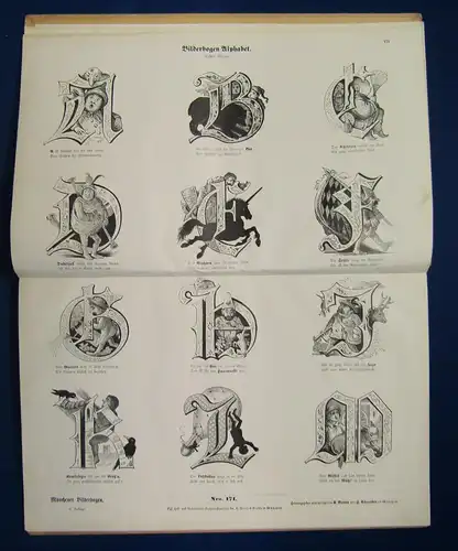 Münchener Bilderbogen 8 Band Nr. 169- 192 um 1890 Geschichte Belletristik js