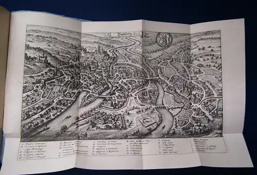 Alt- Bamberg Ein Reiße- und Sittenbild 1885 mit einem gestochenem Stadtplan js