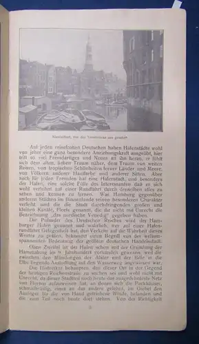 Original Prospekt Führer Große Hafenrundfahrt um 1930 Reiseführer Ortskunde  js