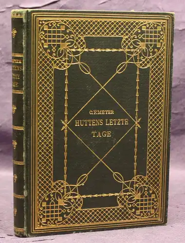 Meyer Huttens letzte Tage Eine Dichtung 1904 Belletristik Literatur Gedichte js