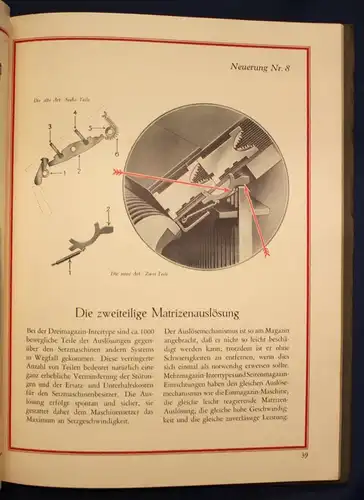 Die Intertype in Wort und Bild um 1920 Setzmachine Industrie Wirtschaft sf