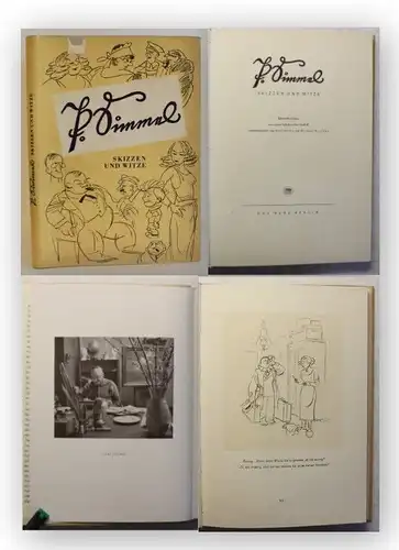 Simmel Skizzen und Witze 1950 Humor Belletristik Illustrationen illustriert xy