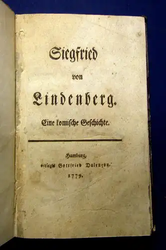 Müller Siegfried von Lindenberg 1779 EA  Geschichte Gesellschaft mb
