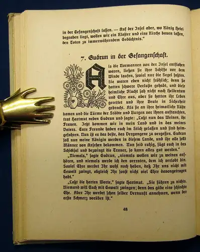 Vesper Die Gudrun- Sage 1922 Belletristik Erzählungen js