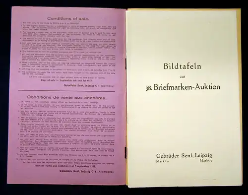 16x Auktionskatalog der Gebrüder Senf 1936- 1941 Philatelie Sammlungen js