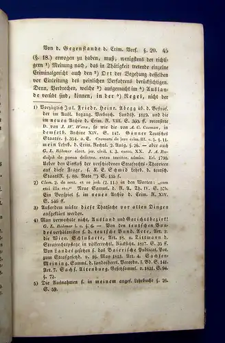 Martin Lehrbuch des deutschen gemeinen Criminal-Processes 1836 Geschichte mb