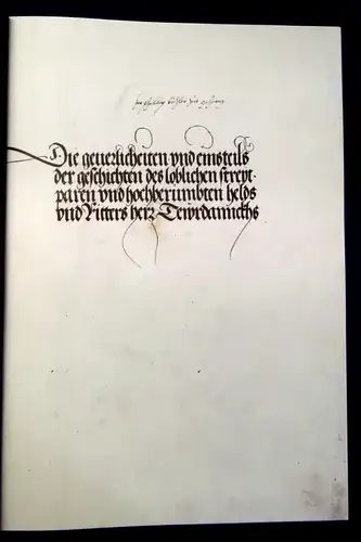 Die Abenteuer des Ritters Theuerdank kolorierter Nachdruck von 1517,2003 js