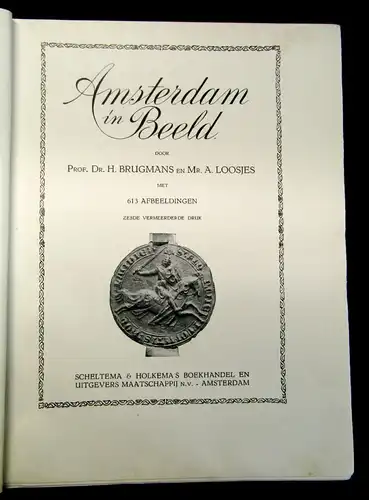 Loosjes Amsterdam in Beeld 613 Afbeeldingen um 1925 Amsterdam in Bildern js